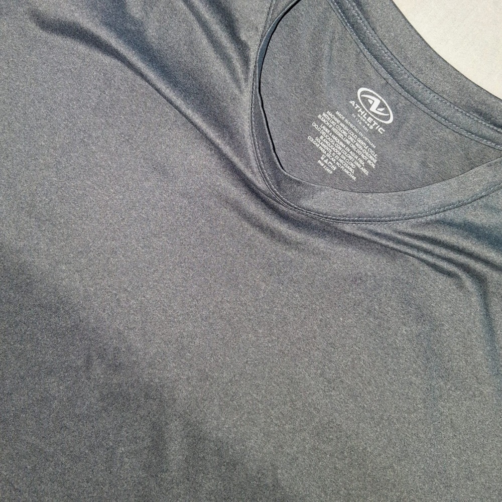 Athletic Works Men's Heathered Gray‎ Short Sleeve T-Shirt Activewear Size XL